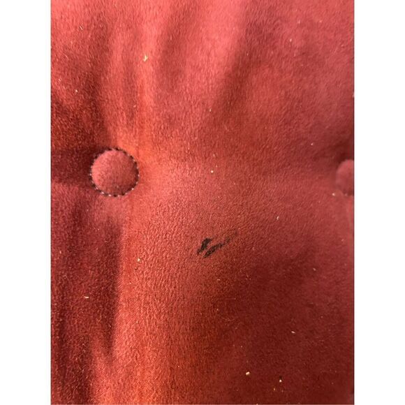 Stool cushion covers 3 pieces burgundy 14” diameter USA - Picture 3 of 5